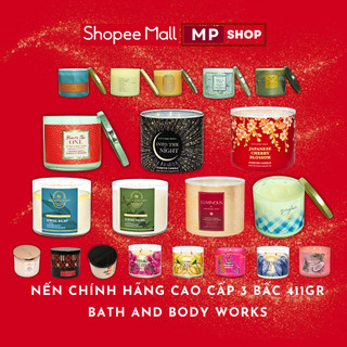 Nến thơm 3 bấc bath and body works - 411gr - 3 tim