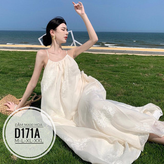 BIGSIZE Đầm maxi hoa D171A