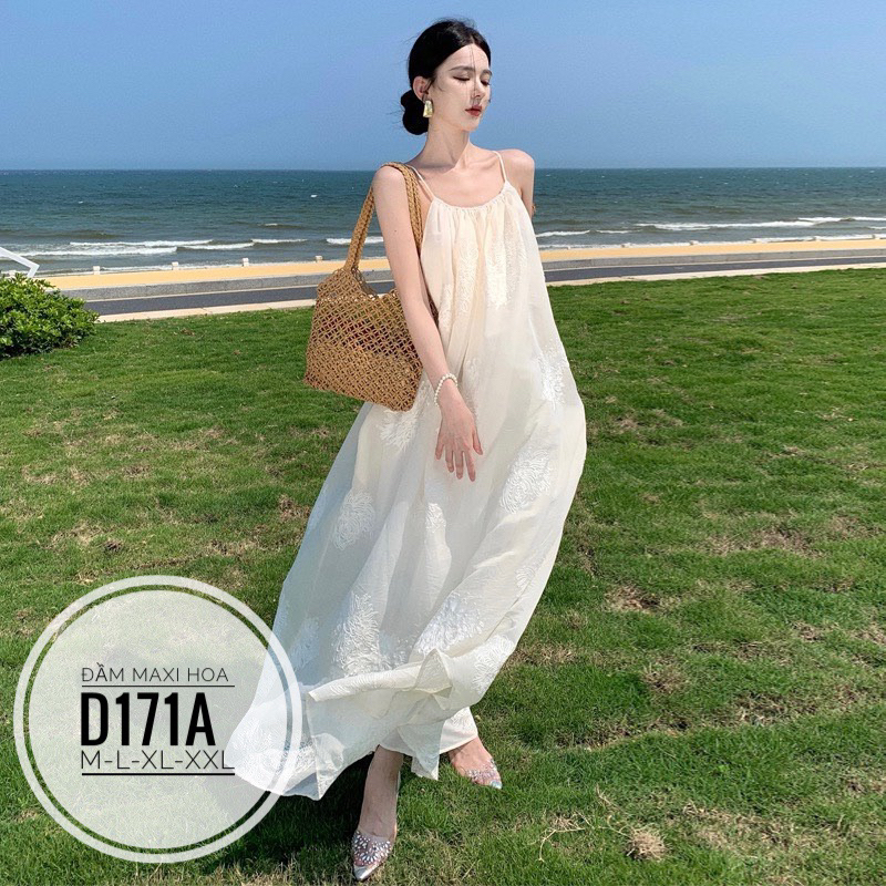 BIGSIZE Đầm maxi hoa D171A