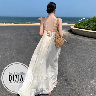 BIGSIZE Đầm maxi hoa D171A