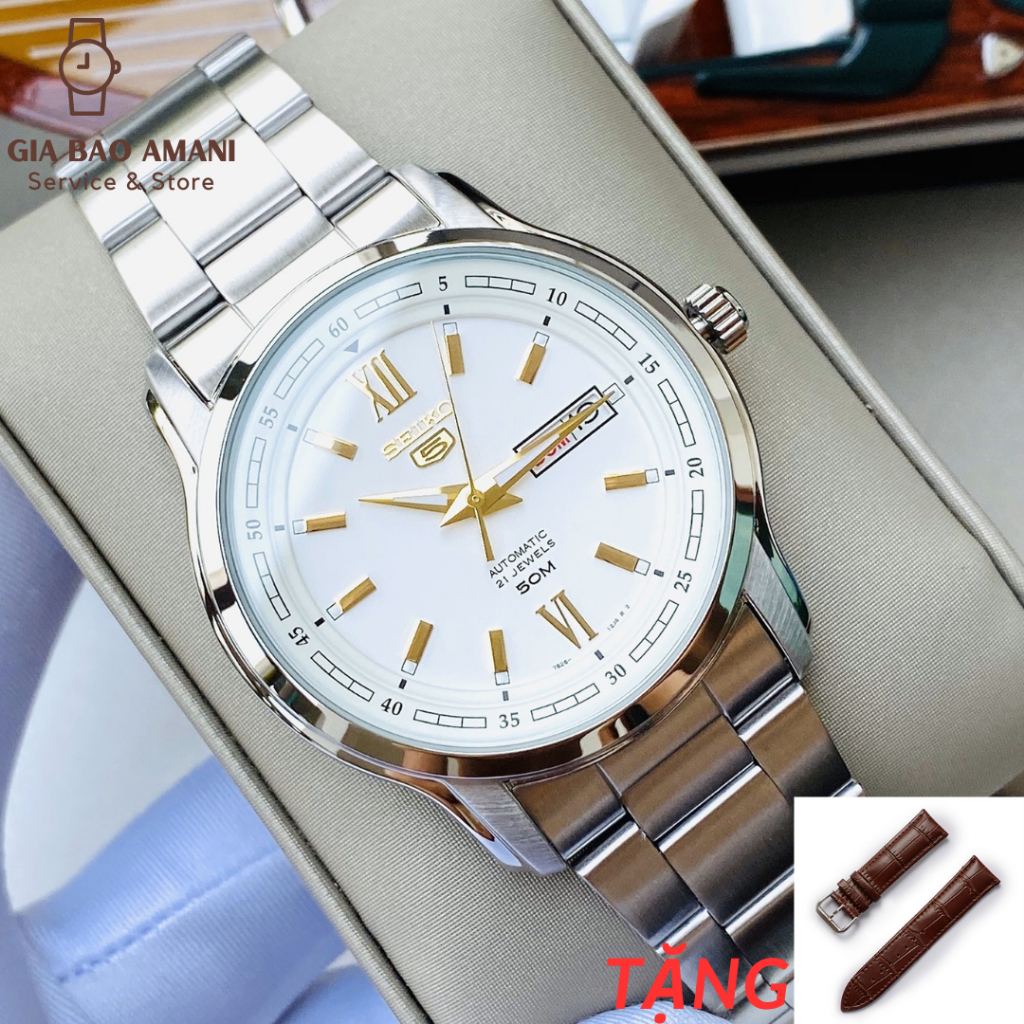 Đồng Hồ Nam SEIKO 5 SNKP15K1 Chính Hãng Tặng Dây Da Cao Cấp