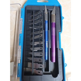 Bộ sản phẩm chiết tách ghép cành hoa lan cây cảnh C-MART - 2 cán+14 lưỡi