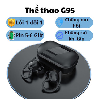 Tai nghe bluetooth thể thao G95 Không thấm mồ hôi, tai nghe bluetooth chống nước tập gym, tai nghe chạy bộ không dây