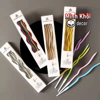 Hộp 6 nến xoắn dài 15,5cm