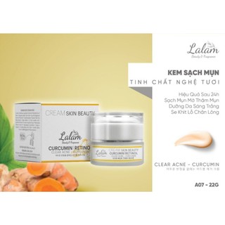 Kem lelam mụn thâm trắng da mờ sẹo 22g