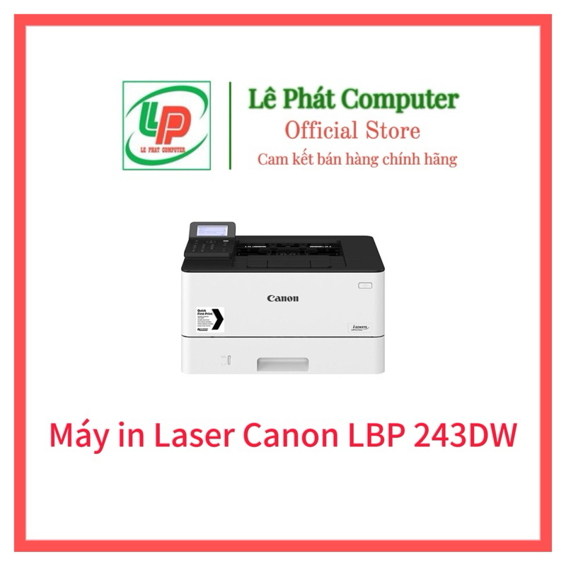Máy in Canon Laser 243DW (In 2 mặt và kết nối WiFi) - Hàng nhập khẩu - Bảo hàng 12 Tháng - Mới 100%