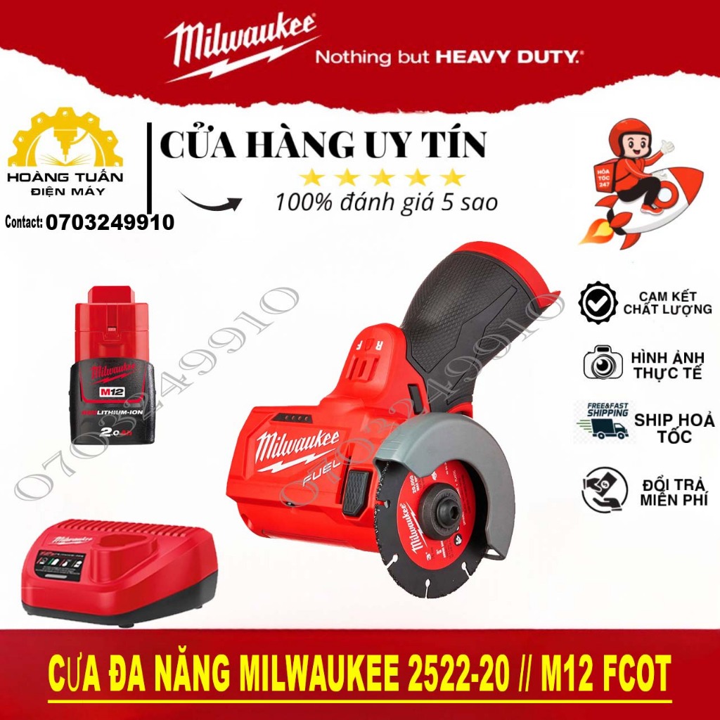 Cưa Đa năng milwaukee 2522-20 // M12 FCOT-Hoàng Tuấn Điện Máy
