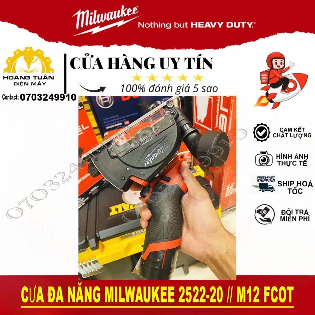 Cưa Đa năng milwaukee 2522-20 // M12 FCOT-Hoàng Tuấn Điện Máy