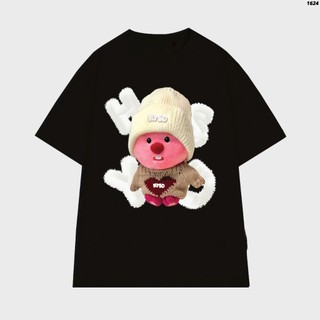 Áo thun GẤU MŨ TRẮNG unisex nam nữ form rộng,thun cotton su 4 chiều co giãn tốt, thấm hút mồ hôi hiệu quả, áo đôi; nhóm