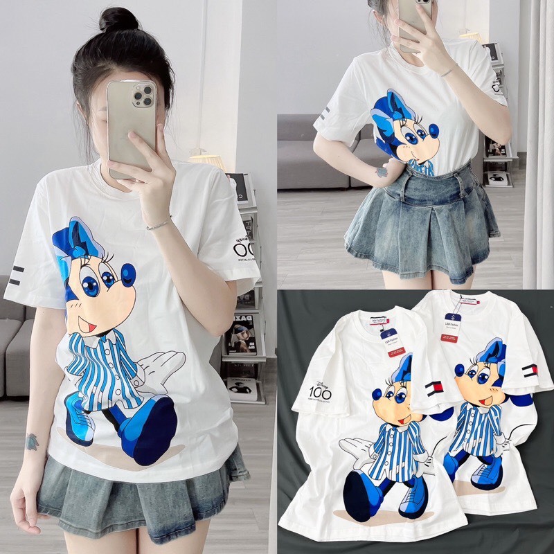 Áo thun CHUỘT KẺ XANH unisex nam nữ form rộng,thun cotton su 4 chiều co giãn tốt, thấm hút mồ hôi hiệu quả, áo đôi; nhóm