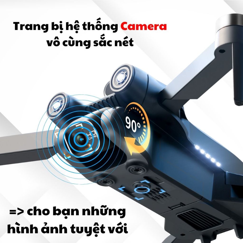Máy bay điều khiển, Flycam Drone S1S Pro Max cảm biến chống va chạm 4 chiều Pin 2000mAh,Play Cam động cơ không chổi than | BigBuy360 - bigbuy360.vn