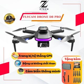 Flycam drone mini d8 pro định vị gps cao cấp led rgb đổi màu pin 2000mah,máy bay điều khiển cao cấp