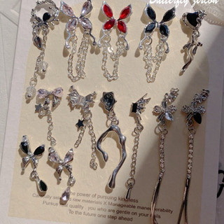 Charm bươm bướm trang trí móng-bướm xích