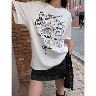 Áo thun chất cotton 2 chiều in chữ Transform