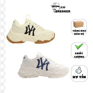 Giày thể thao MLB Bigball Mới 2024 Nam Nữ, Giày Sneaker Mlb Béo NY Đế Nâu Mới NY Xanh Chuẩn Xịn Đủ sz 36-44 Full Pk