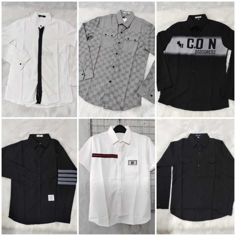 Áo sơ mi nam hottrend nhiều mẫu - 3 sọc kẻ nhiều mẫu boy phố đa dạng