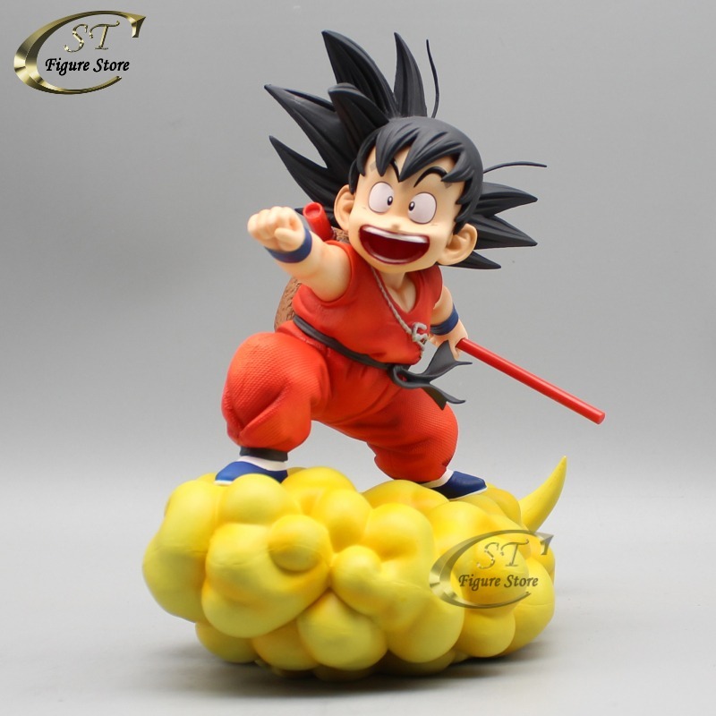 Mô hình Goku kid cưỡi mây cầm gậy cao 20cm - Mẫu mơi Dragon Ball