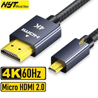 Cáp Micro HDMI ra HDMI 2.0 4K*60Hz Cao Cấp NYT N25 - Hàng Chính Hãng, Bảo Hành 12 Tháng Đổi Mới