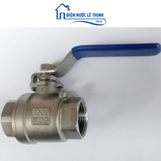 Van Bi Inox Tay Gạt phi 21, 27, 34, 42, 48 Van khoá inox 304