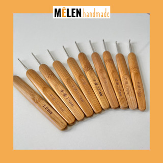 Kim móc cán gỗ size nhỏ - kim móc một đầu cán tre