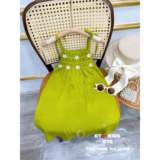 Váy maxi thêu hoa siêu xinh cho bé sz 8-27kg