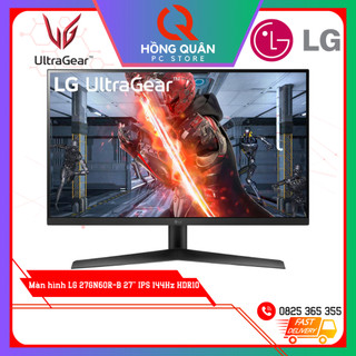 Màn hình lg ultragear 27gn60r-b 27inch ips 144hz hdr10 freesync chuyên game new - hàng chính hãng bảo hành 2 năm