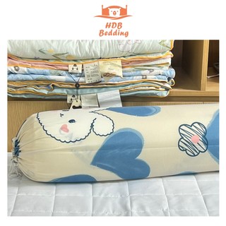 Vỏ gối ôm cotton poly 35x100 hdb bedding không lo bai xù mẫu cute