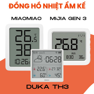 [BIG] Đồng hồ nhiệt ẩm kế Xiaomi Duka TH3 - Nhiệt ẩm kế Xiaomi Mijia gen 3 MJWSD05MMC - Duka TH1