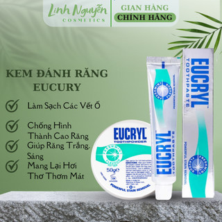 Kem đánh răng làm trắng răng hương bạc hà eucryl tooth paste freshmint 50g
