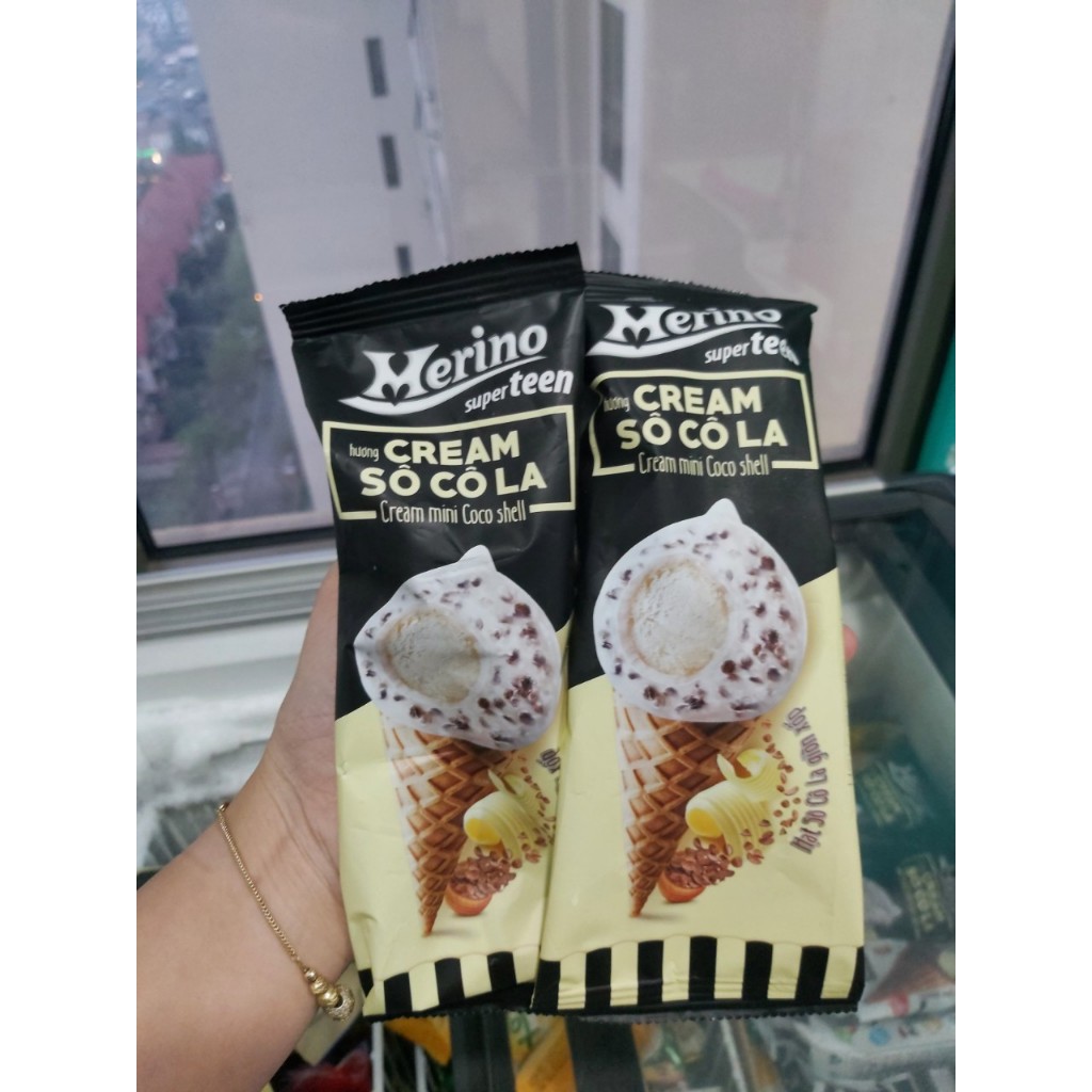 Kem Ốc Quế Merino SuperTeen Hương Cream Sô Cô La
