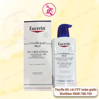 Lotion Dưỡng Ẩm Phục Hồi Da Khô Eucerin UreaRepair Plus 5% và 10% Urea Lotion 400ml