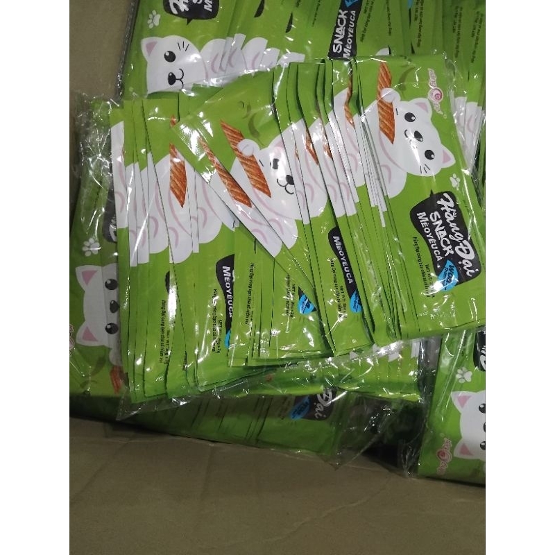  Bán sỉ bịch Snack mèo yêu cá Hằng Đại 30 gói thơm ngon hấp dẫn đồ ăn vặt cổng trường 