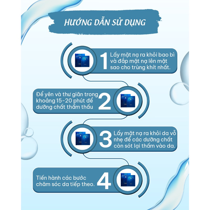 MẶT NẠ TINH CHẤT MIKIMOTO Dưỡng da, giúp da sáng, giảm lão hoá, HỘP 6 MIẾNG