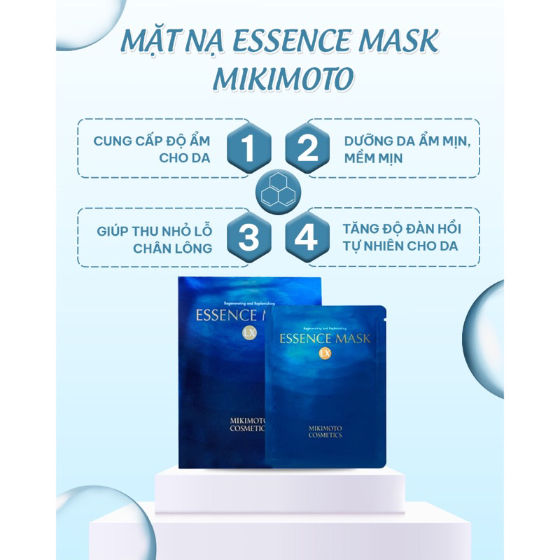 MẶT NẠ TINH CHẤT MIKIMOTO Dưỡng da, giúp da sáng, giảm lão hoá, HỘP 6 MIẾNG