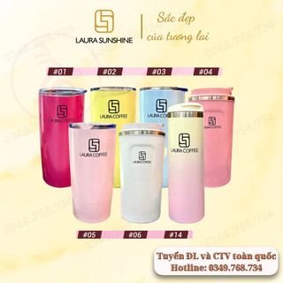 Ly cà phê giữ nhiệt laura coffee 580ml - mã ly cf nhật kim anh