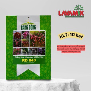 Hạt giống Hoa Hồng Leo Nhiều Màu Rd 843 (10 hạt) hiệu Rạng Đông trồng quanh năm | Green House