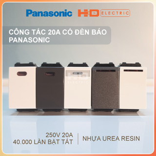  Công tắc 20A Bình Nóng Lạnh có đèn báo Panasonic WEV5033 WEV5533 WEVH5033 màu trắng xám vàng ánh kim 