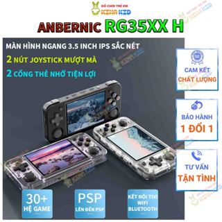 Máy chơi game cầm Anbernic RG35XX H, màn hình IPS 3.5 Inch, tặng thẻ nhớ 64G, cài sẵn 5500 game, chơi được PSP, PS1