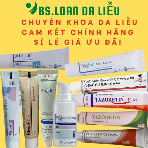 BS Tư Vấn Klenzit_MS C Klenzit_C tazọretín 0.1% 0.3% C épiduo differín azadu0 Trétinoin aret Ézanic Gel CHÍNH HÃNG