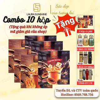 Combo 10 Hộp Cà Phê Laura Coffee, cà phê Nhật Kim Anh Laura sunshine
