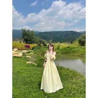 Đầm Tay Phồng Trễ Vai Gấm Xốp Hoạ Tiết Caro Mùa Hè | WENIA DRESS | Secodee