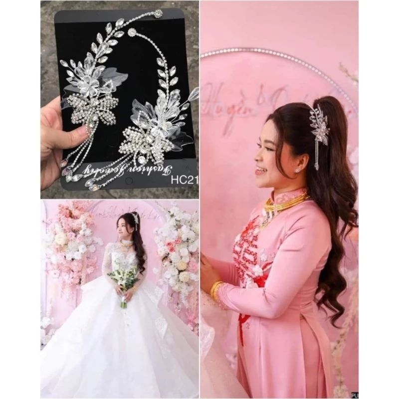 Cặp cài tóc cô dâu [Mới]