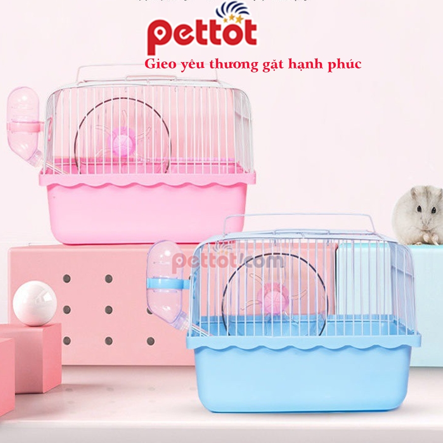 Lồng mini full phụ kiện cho hamster - Pettot