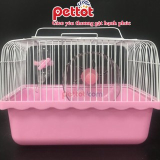 Lồng mini full phụ kiện cho hamster - Pettot