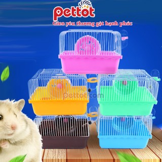 Lồng mini full phụ kiện cho hamster - Pettot