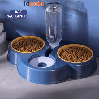 Bát cho mèo 3 ngăn dành cho chó mèo thú cưng kèm bình nước tự động Lapeta 148