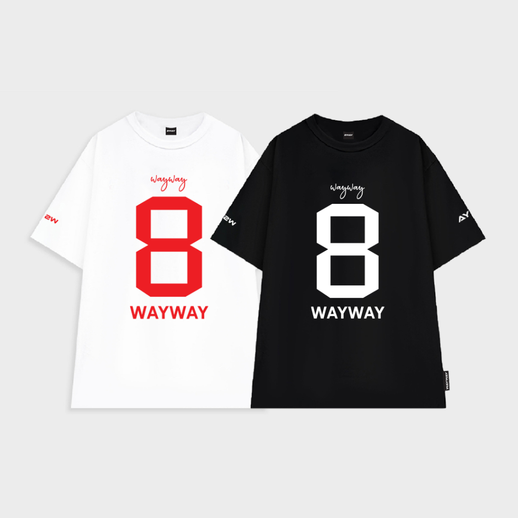 Áo thun Local Brand WAYWAY Unisex 8WAY Tee phông trơn nam nữ tay lỡ oversize form rộng