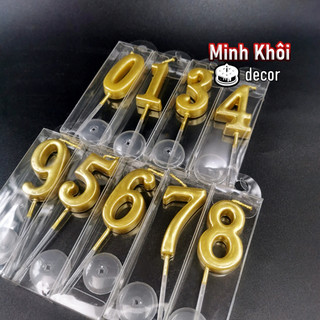 Nến số uốn vàng to (loại đẹp)