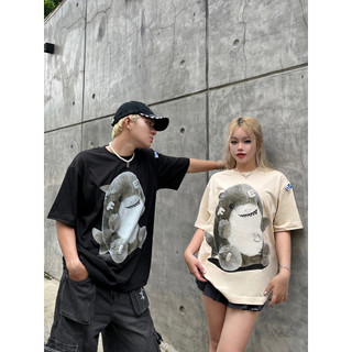 Áo thun cá mập Baby Shark phông unisex nam nữ form rộng cổ tròn hình cá mập style cute