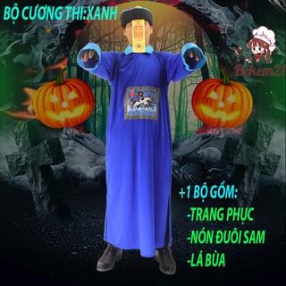 Bộ trang phục hoá trang ma cương thi bộ đồ hóa trang doạ ma thẩm phán phán quan dành cho lễ hội halloween